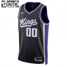 Camiseta Niños NBA Sacramento Kings Personalizadas 2023-24 Nike Icon Edition Negro Swingman